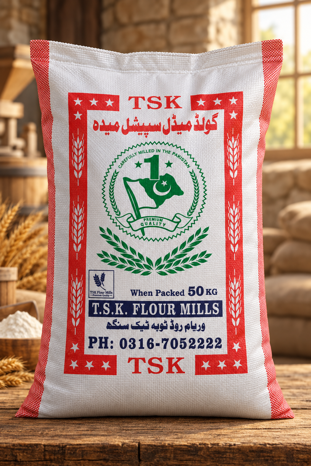 TSK Atta commercial 50 kilogram bag
